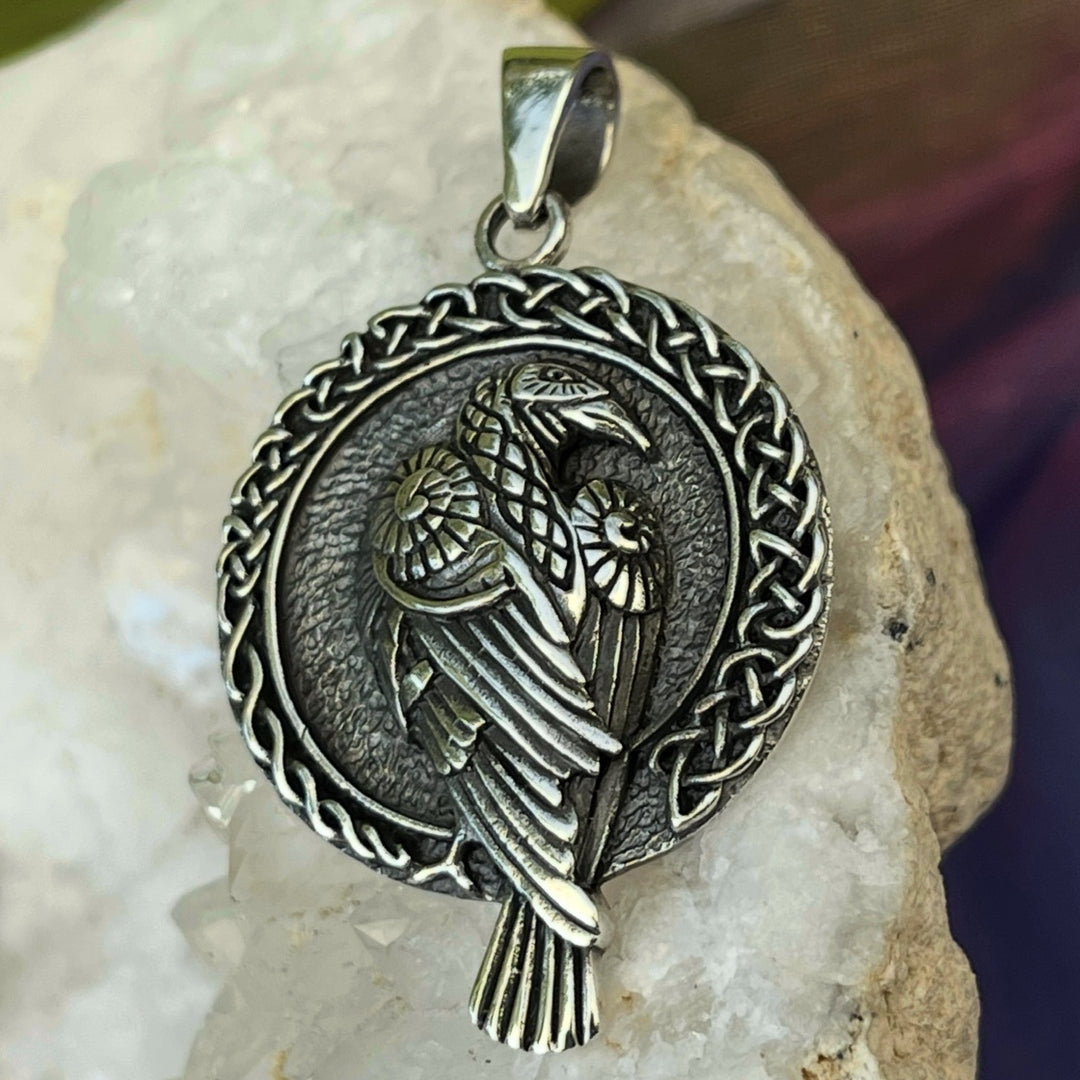 Pendant Raven Norse 4.0 cm