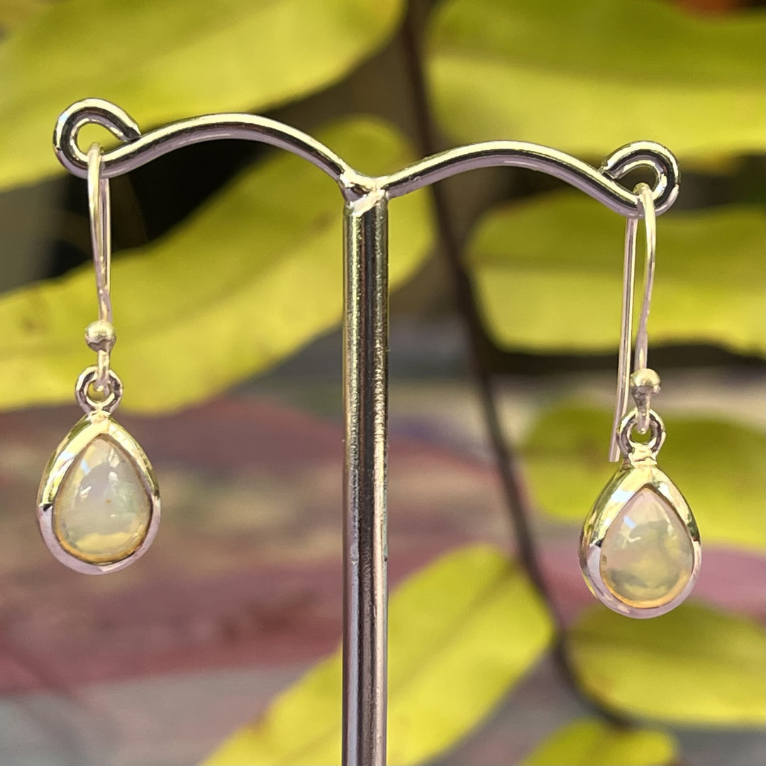 Earrings Opal Ethiopian Teardrop 2.7 cm