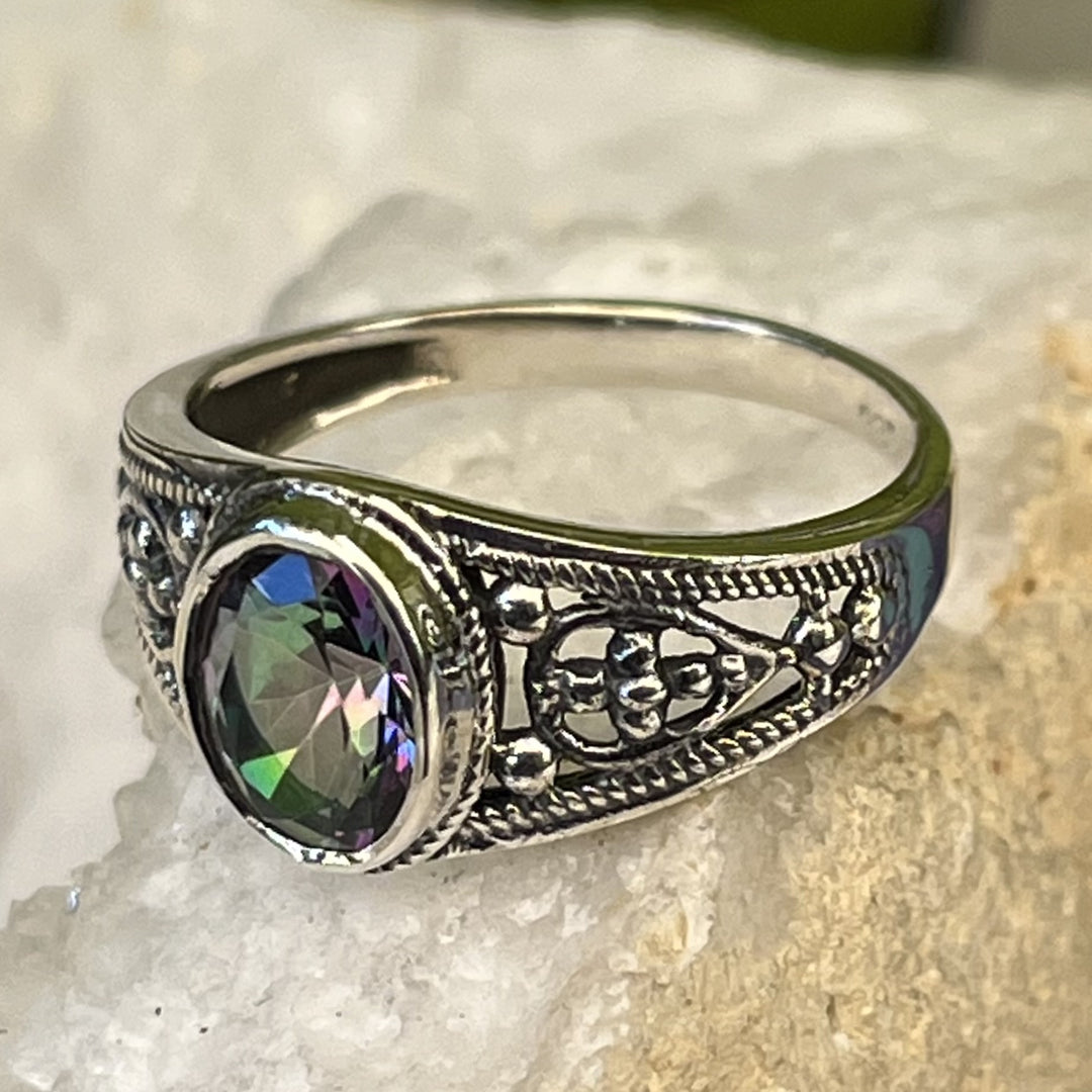 Ring Mystic Topaz Mini Facet 0.2 cm