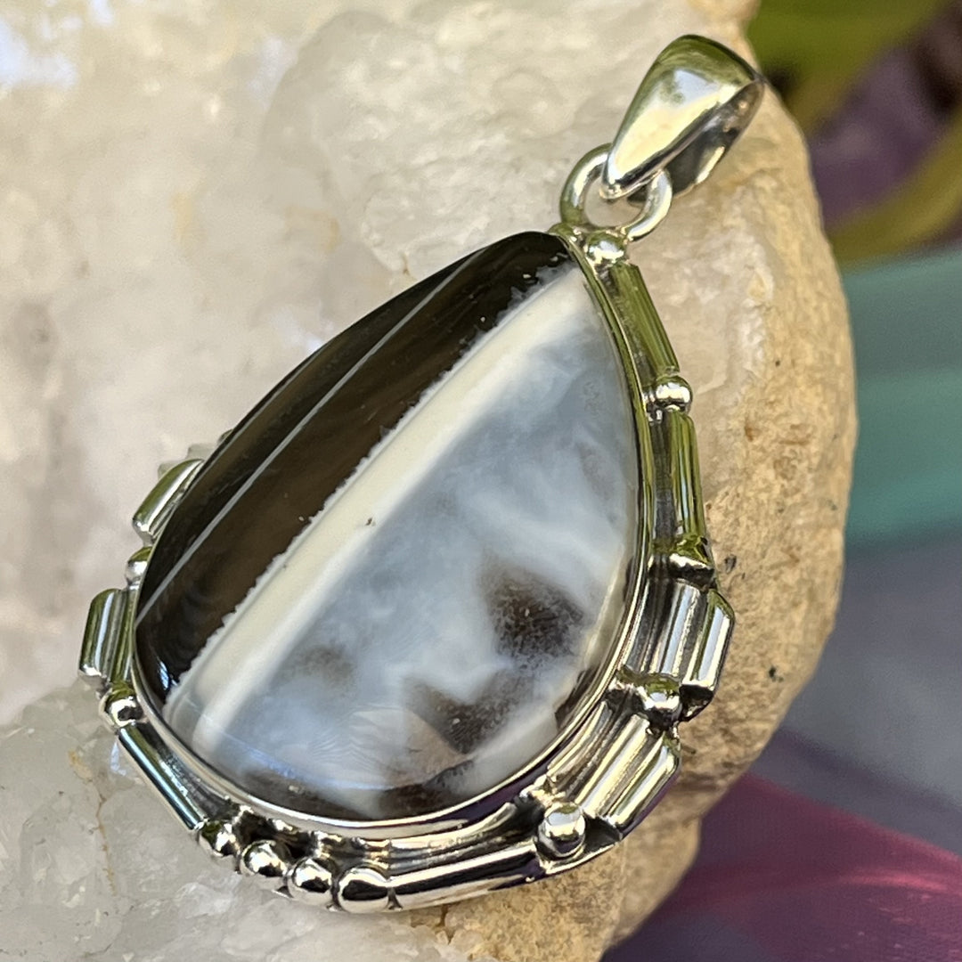 Pendant Blue Opal Peru Teardrop 4.7 cm