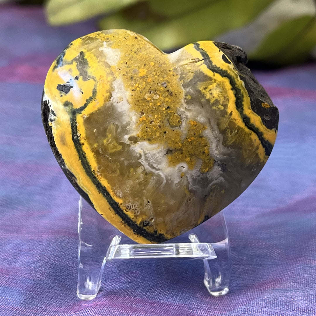 Heart Bumblebee Jasper 4.0 cm