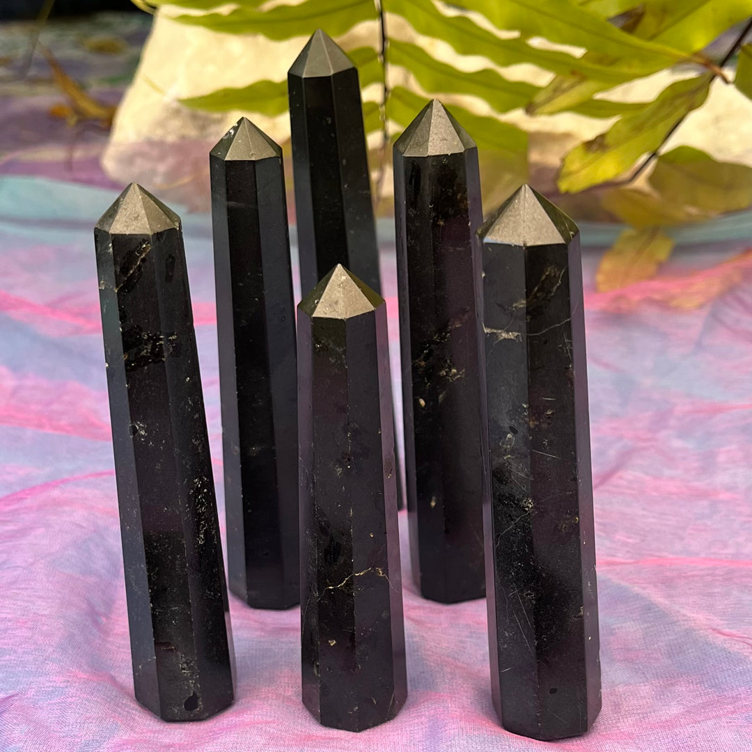 Tower Black Tourmaline 8 Sided