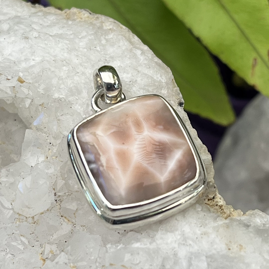 Pendant Pink Larimar Square 2.8 cm