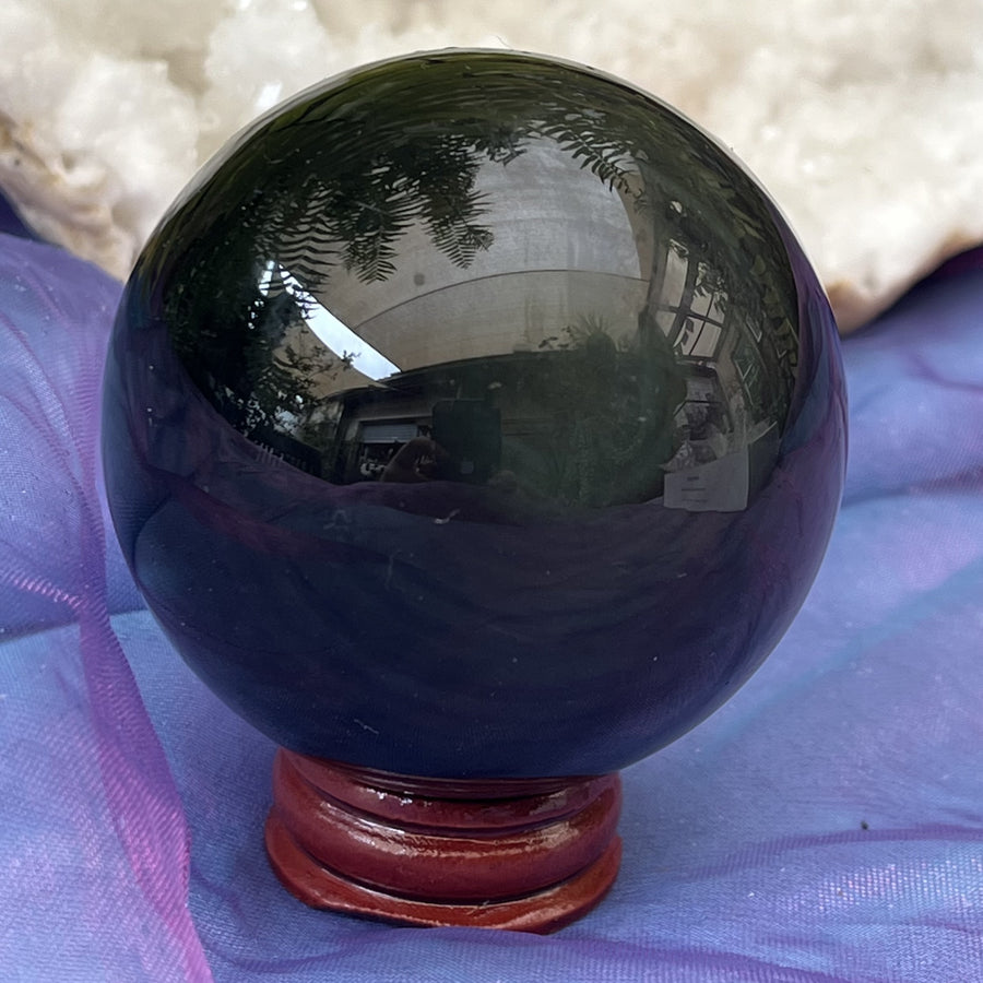 Sphere Rainbow Eye Obsidian 5.9 cm | Carpe Diem with Remi