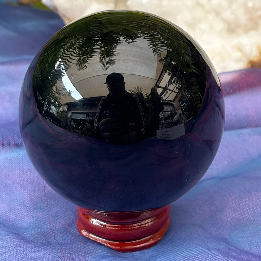 Sphere Black Obsidian 8.1 cm | Carpe Diem with Remi