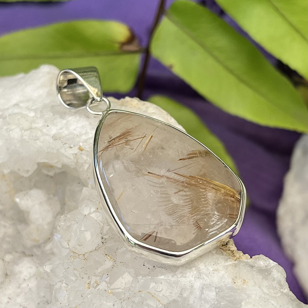 Pendant Rutilated Quartz Freeform