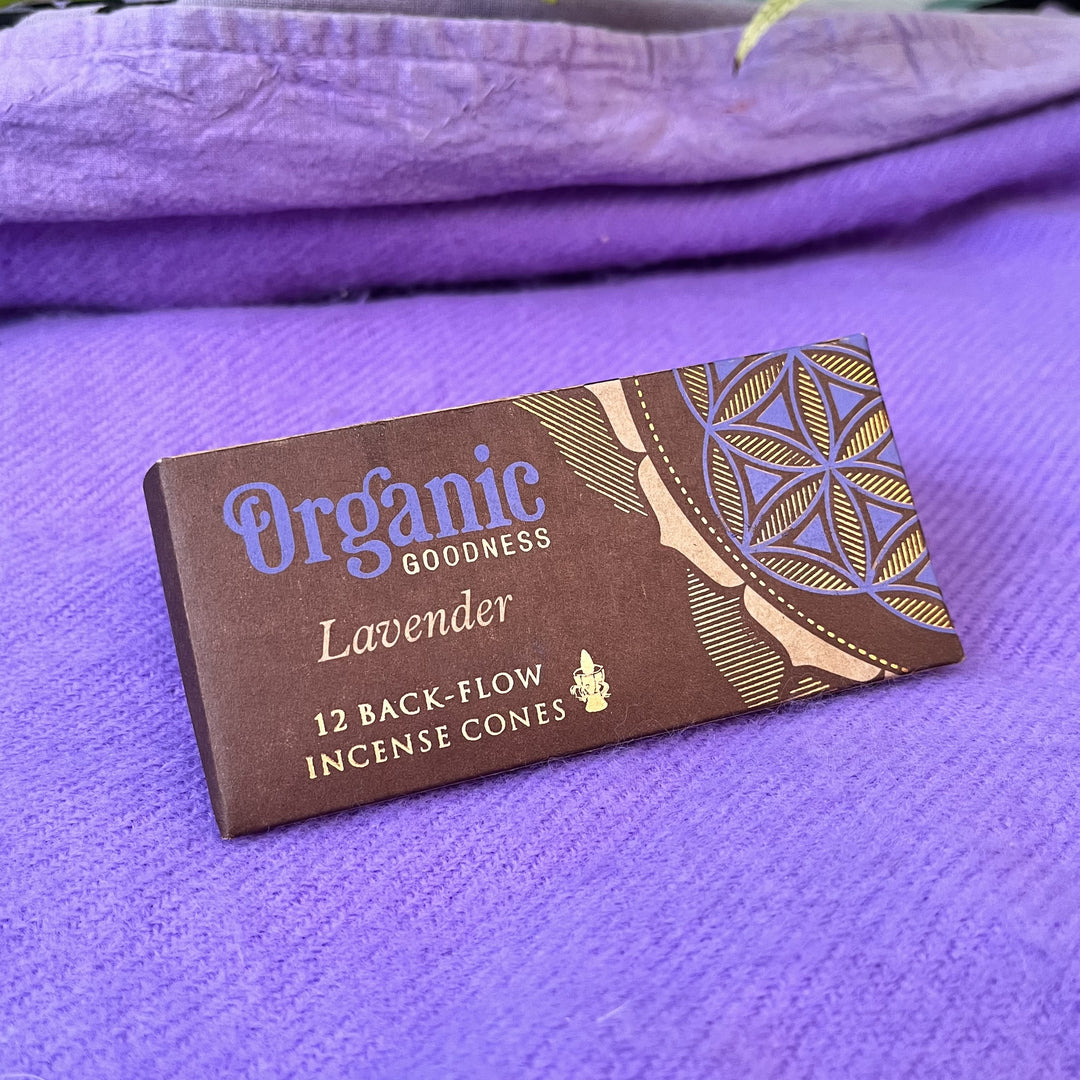 Organic Goodness Lavender Backflow Cones