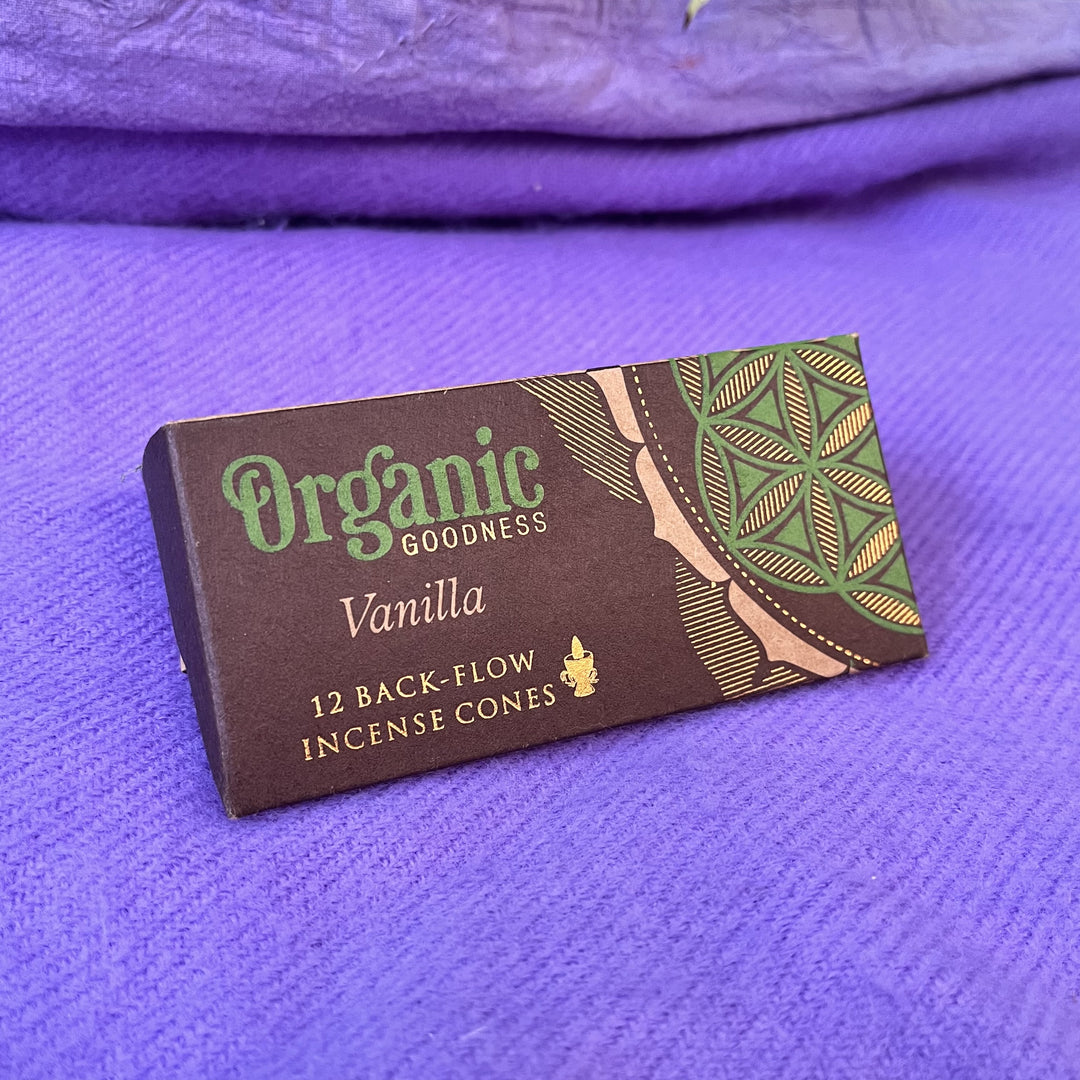 Organic Goodness Vanilla Backflow Cones