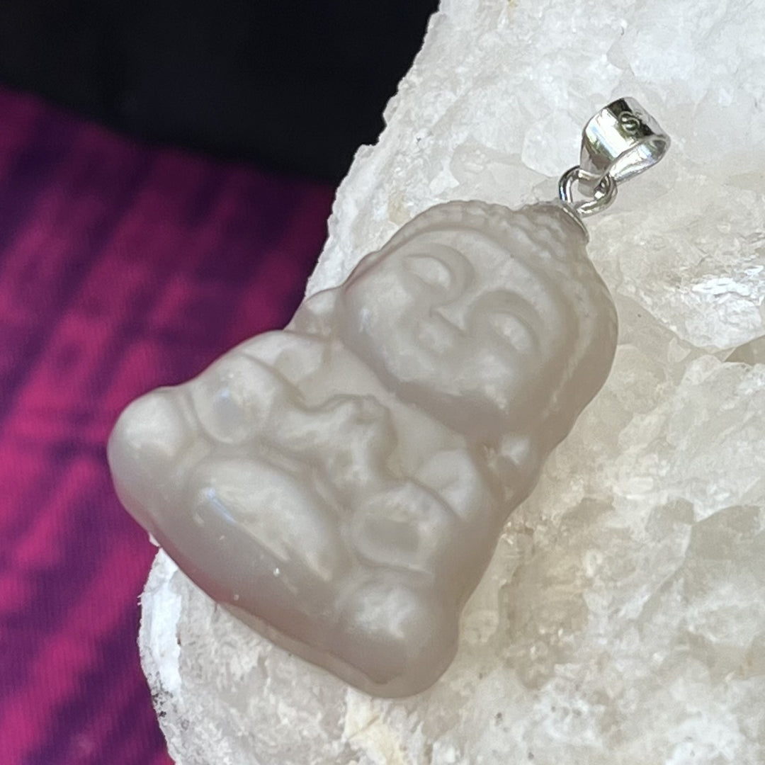 Pendant Buddha Moonstone 3.2 cm