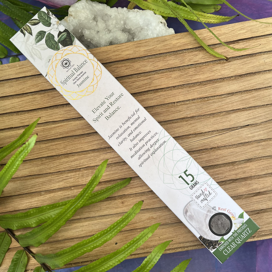 Spiritual Balance Incense Jasmine Clear Quartz | Carpe Diem with Rem