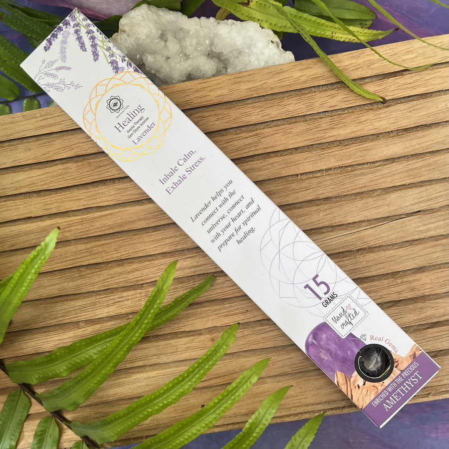 Healing  Incense Lavender Amethyst Green Tree | Carpe Diem with Remi
