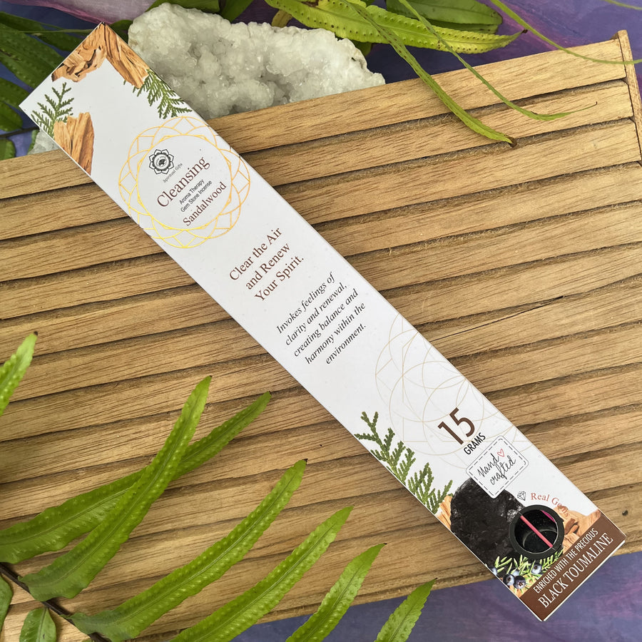 Cleansing Incense Sandalwood Black Tourmaline | Carpe Diem with Remi