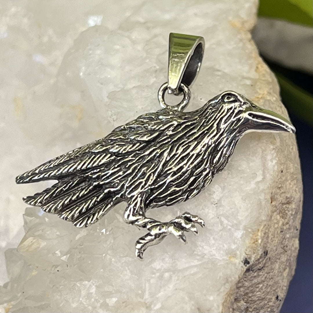 Pendant Raven Norse 2.8 cm