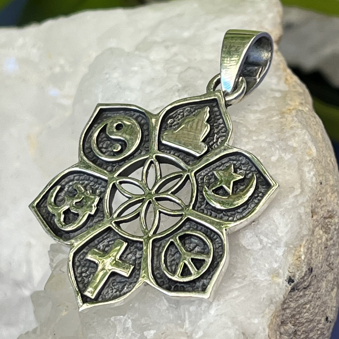 Pendant Coexist Unity of Religions 3.8 cm