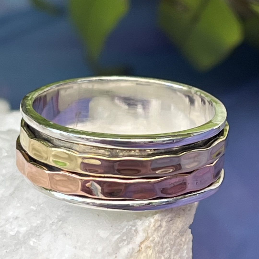 Ring Spinner Double Hammered