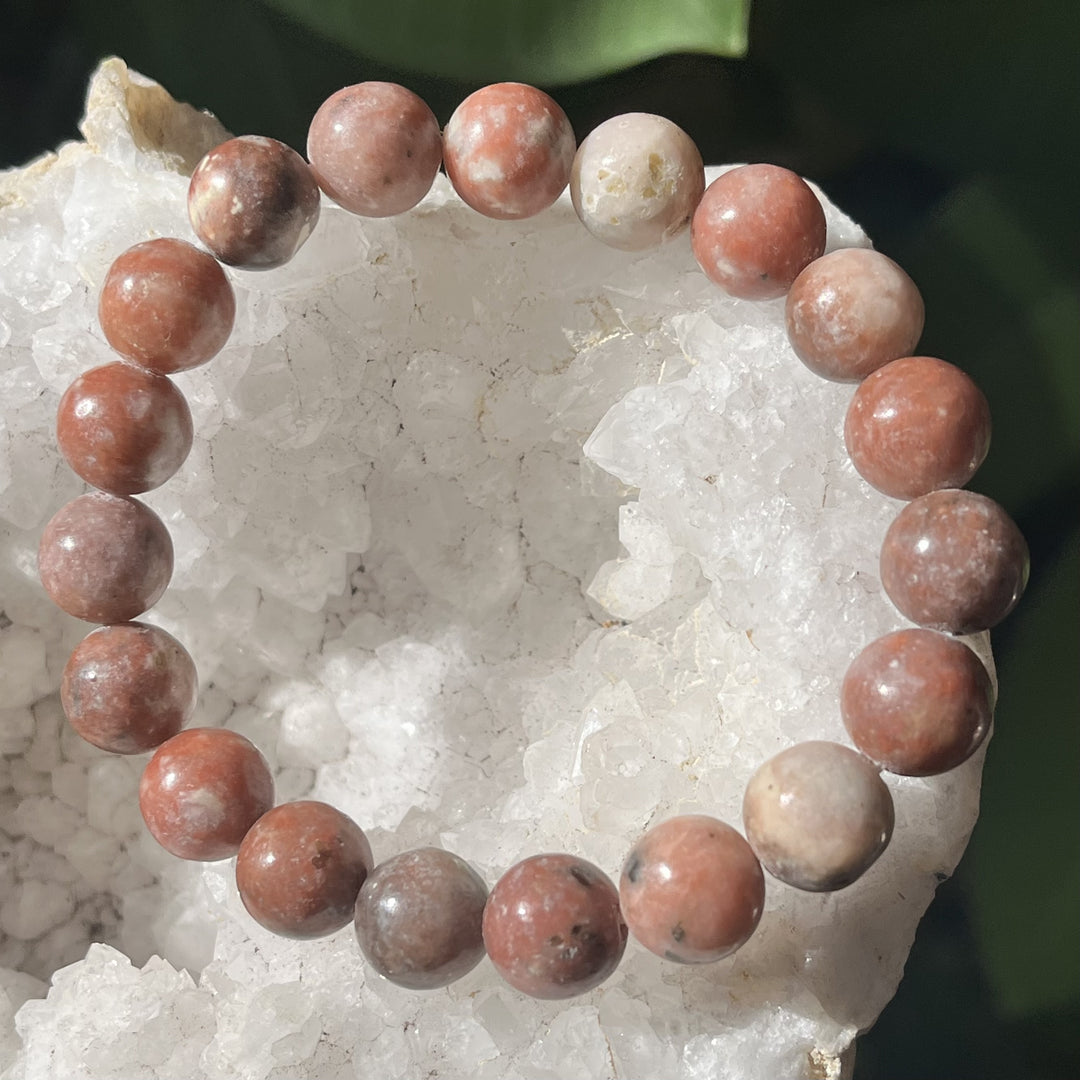 Bracelet Cherry Blossom Tourmaline 10 mm Beads
