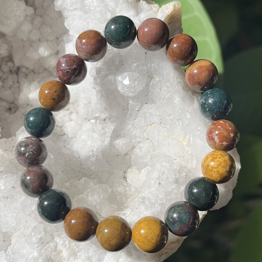 Bracelet Ocean Jasper 10 mm Beads