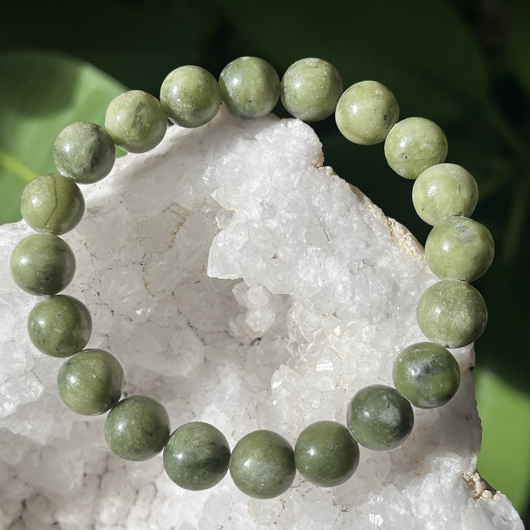 Bracelet Green Jade 8 mm Bead