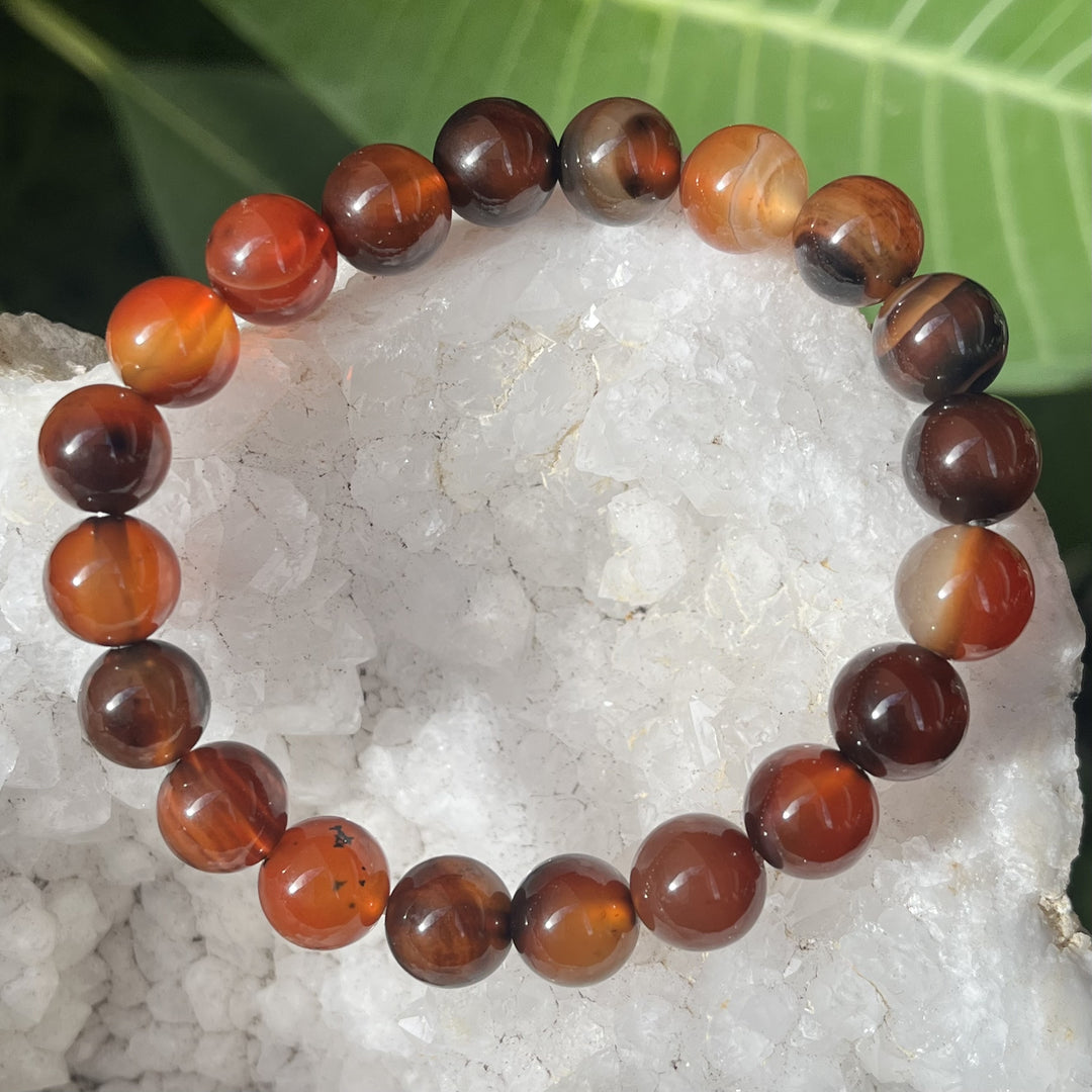 Bracelet Sardonyx 10 mm Beads