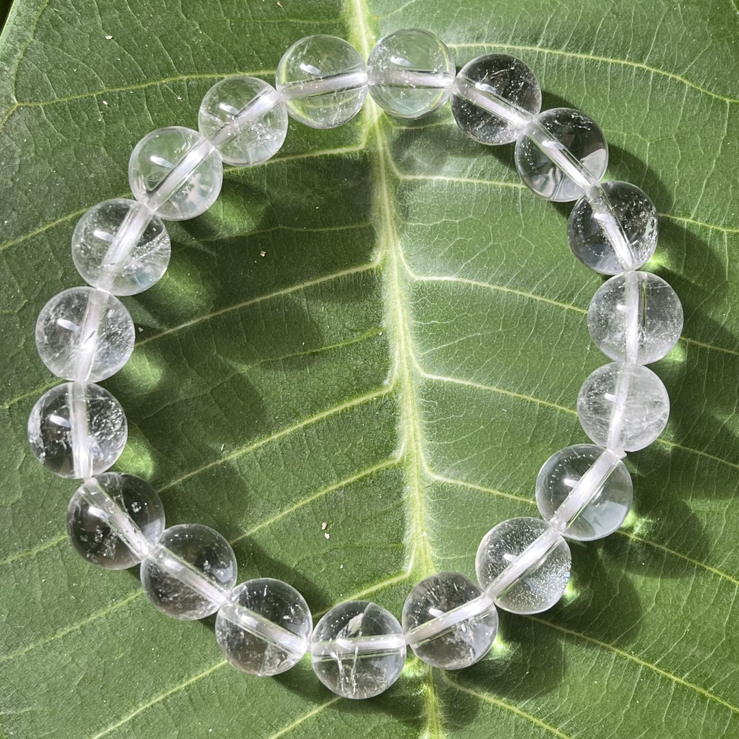 Bracelet Clear Quartz 10 mm Beads