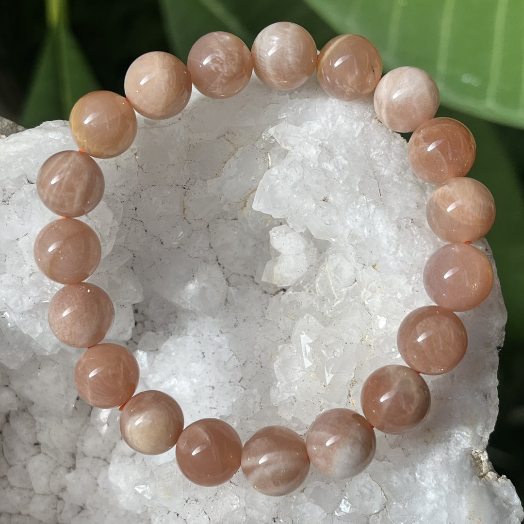 Bracelet Sunstone Natural 10mm Beads