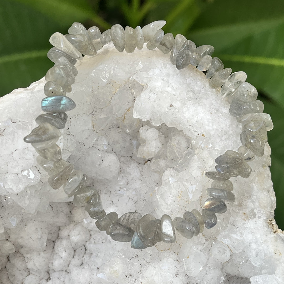 Bracelet Grey Moonstone Chip