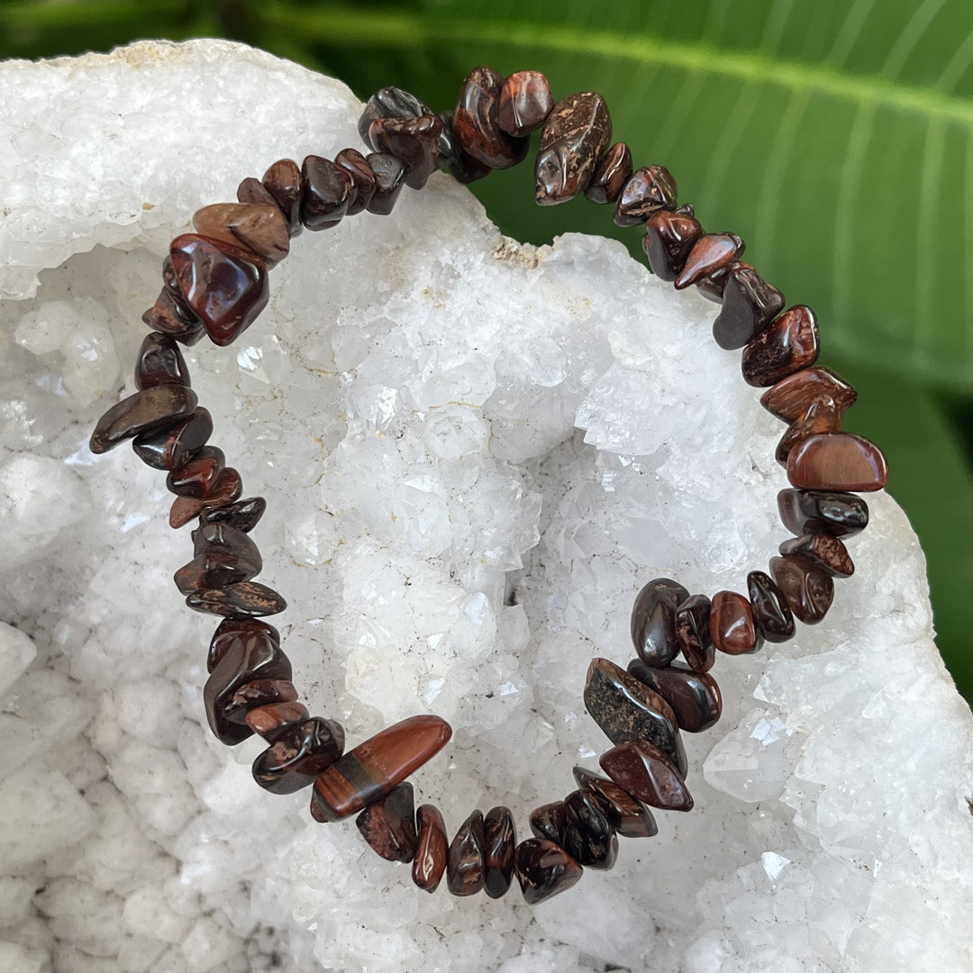 Bracelet Red Tiger Eye Chip