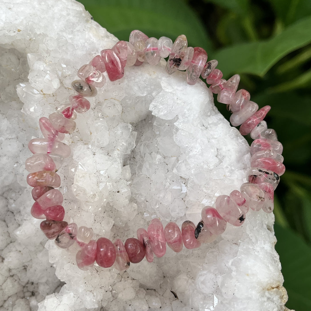 Bracelet Pink Tourmaline Chip