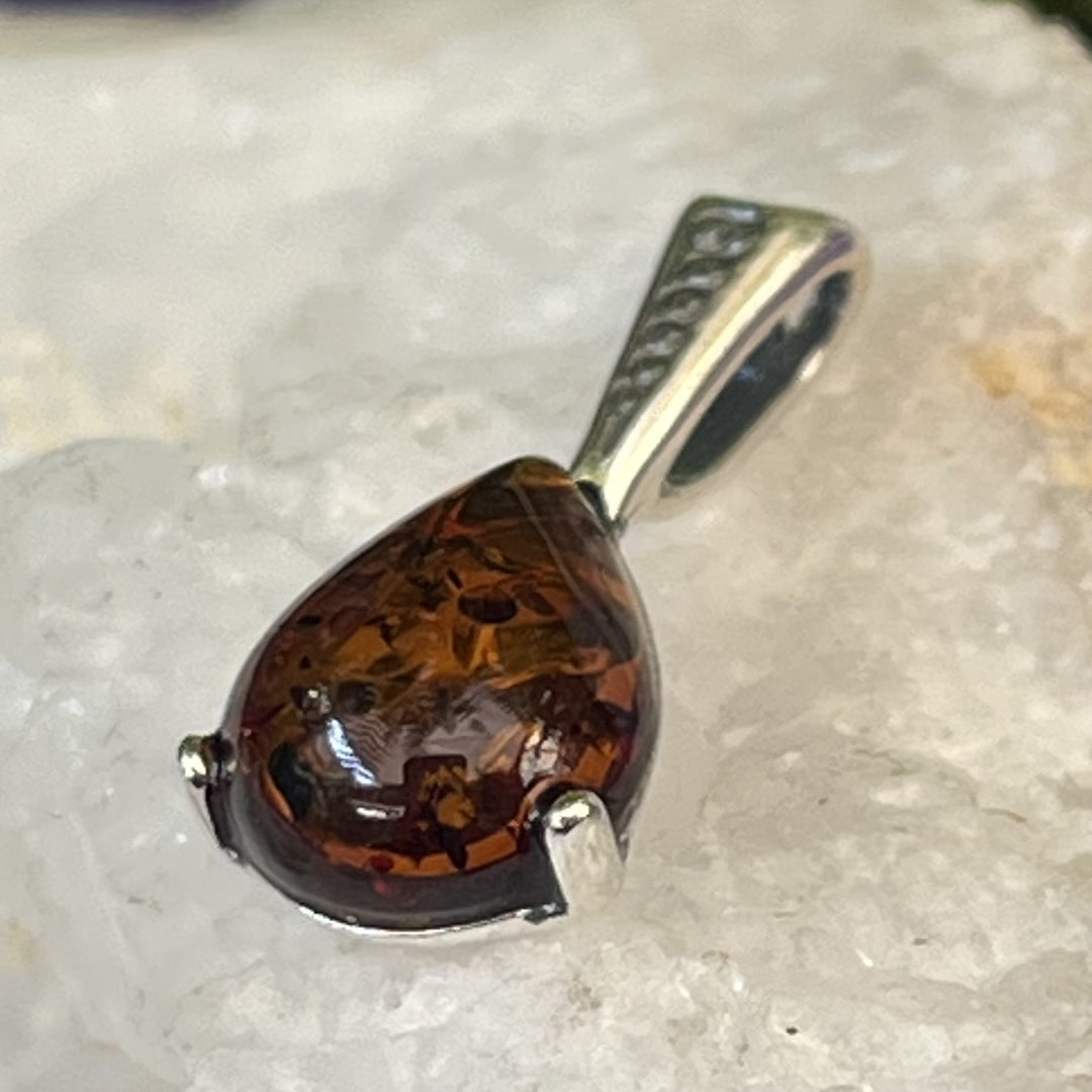 Pendant Amber Teardrop 2.0 cm