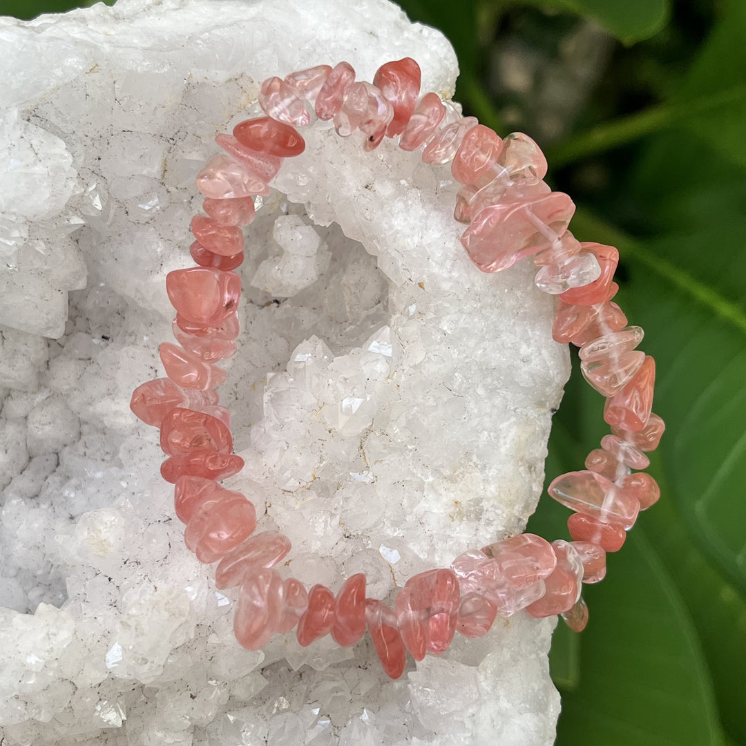 Bracelet Cherry Quartz Chip