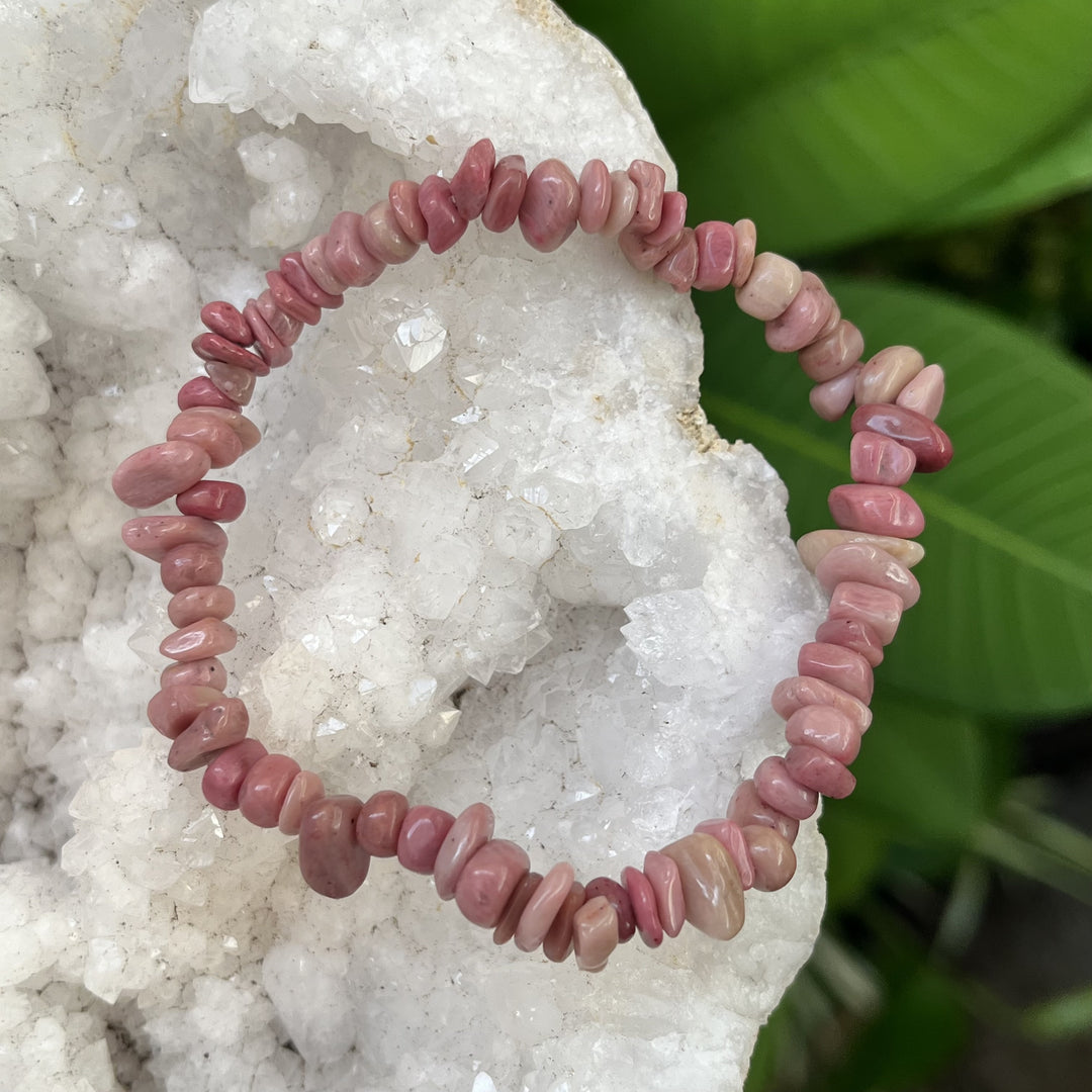 Bracelet Pink Wood Chip