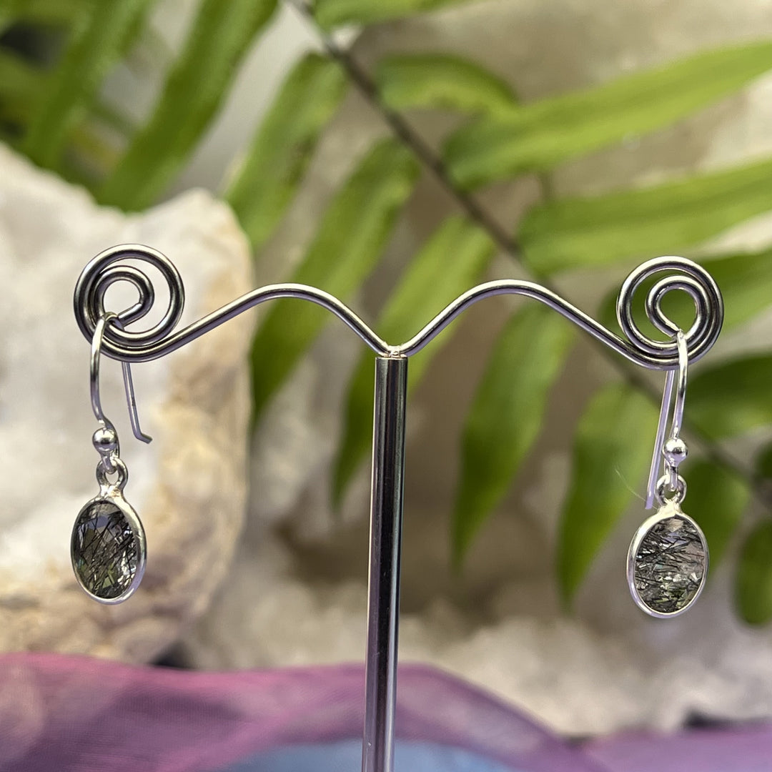 Earrings Rose Quartz Round Faceted 2.2 cm