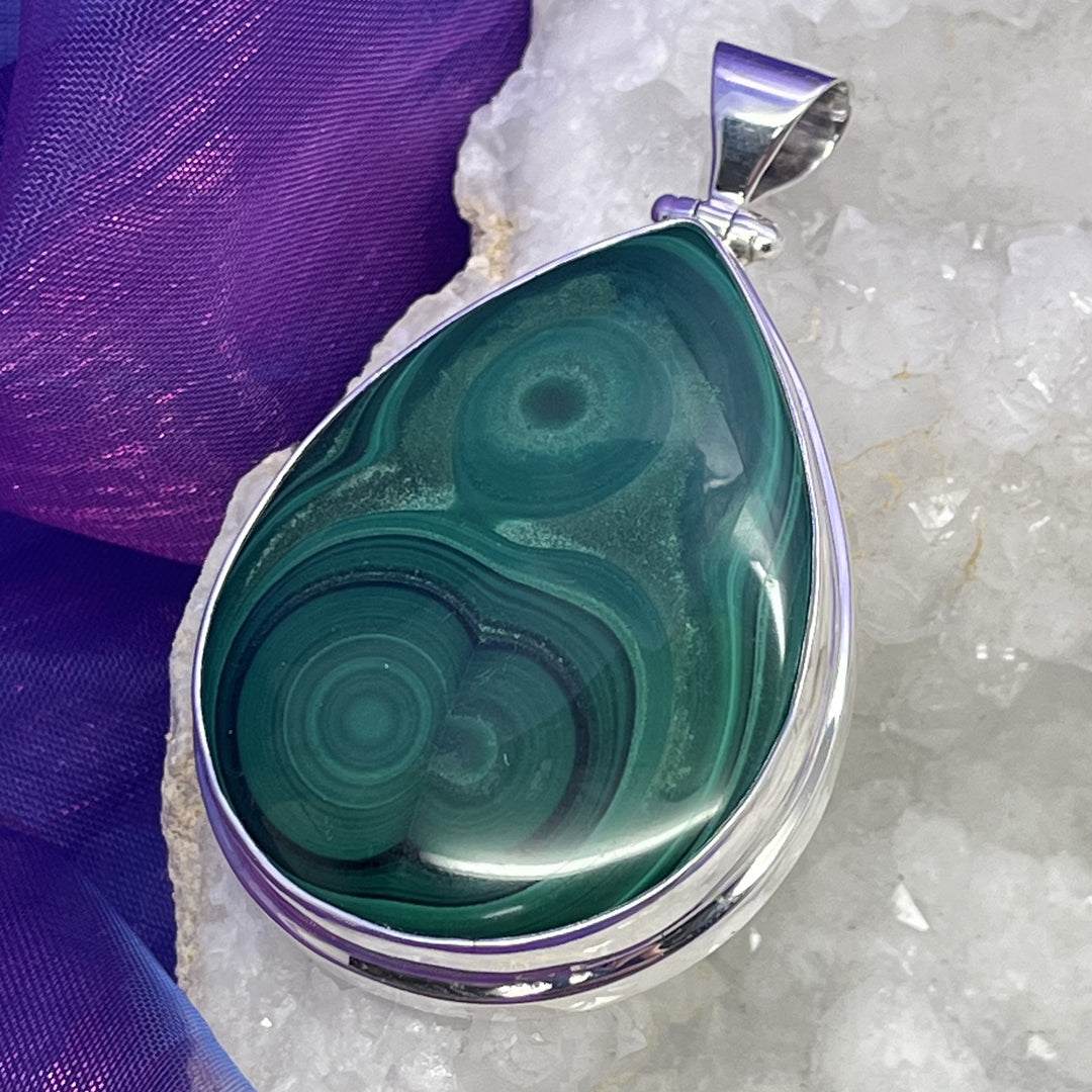 Pendant Malachite Embryo New Life S/S