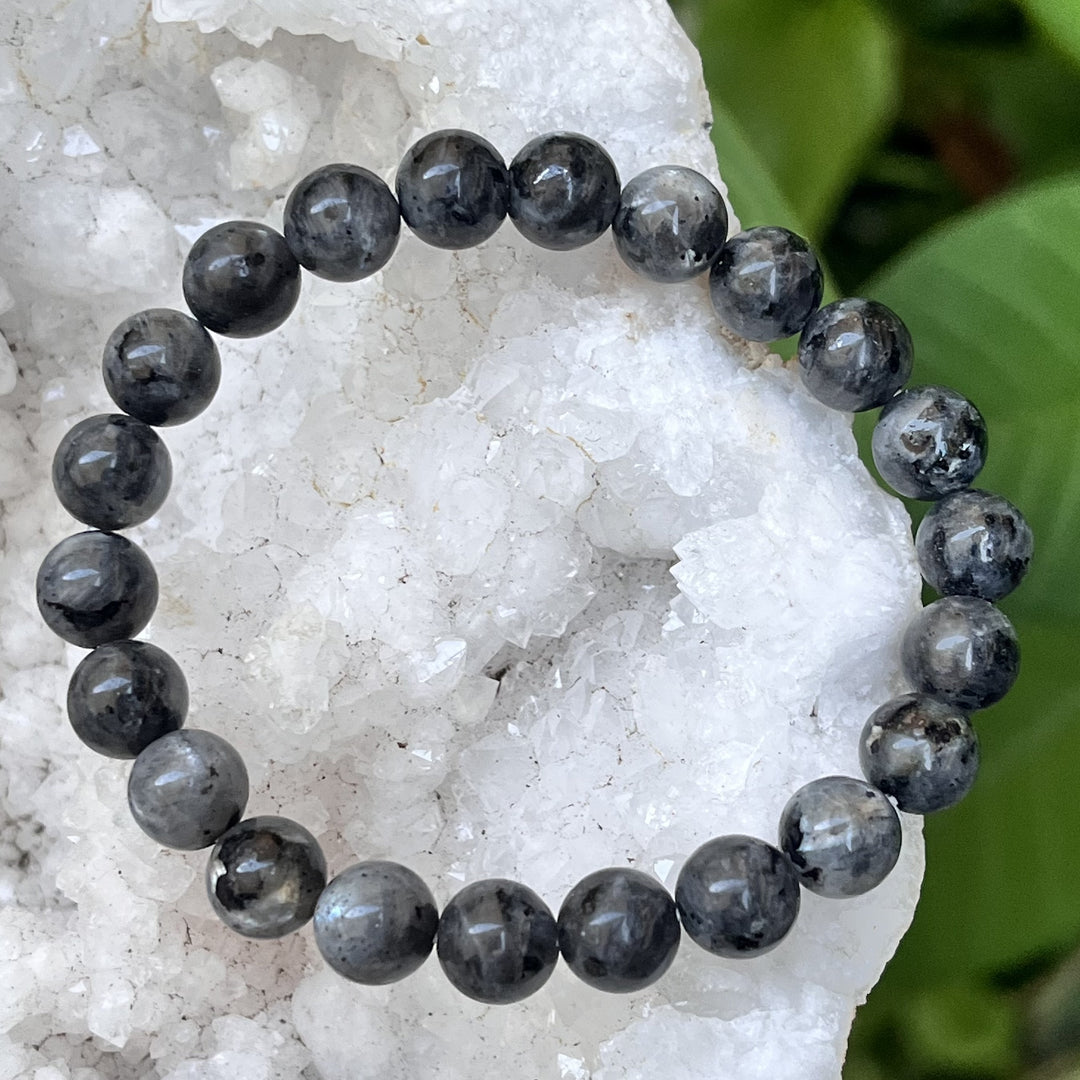 Bracelet Lavakite 8mm Beads