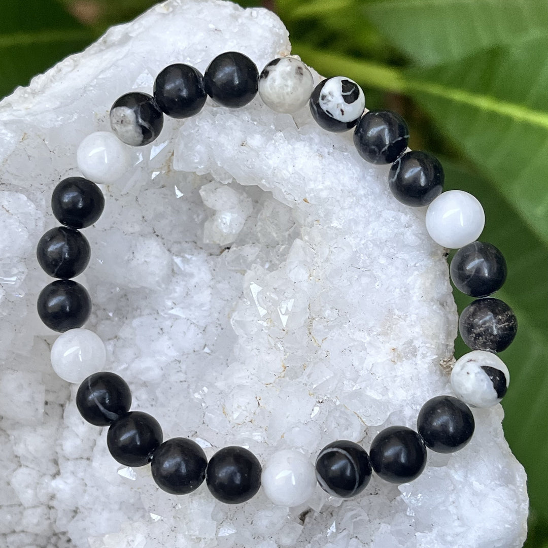 Bracelet Zebra Jasper 8mm Beads