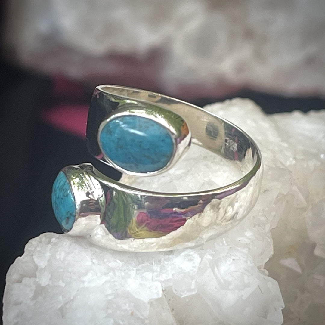 Ring Turquoise Twist S/S Size 8