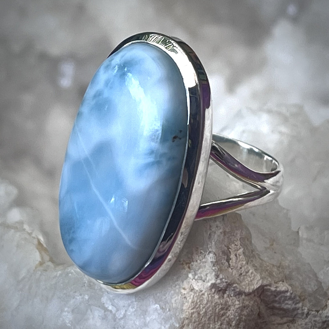 Ring Larimar Oval S/S XL