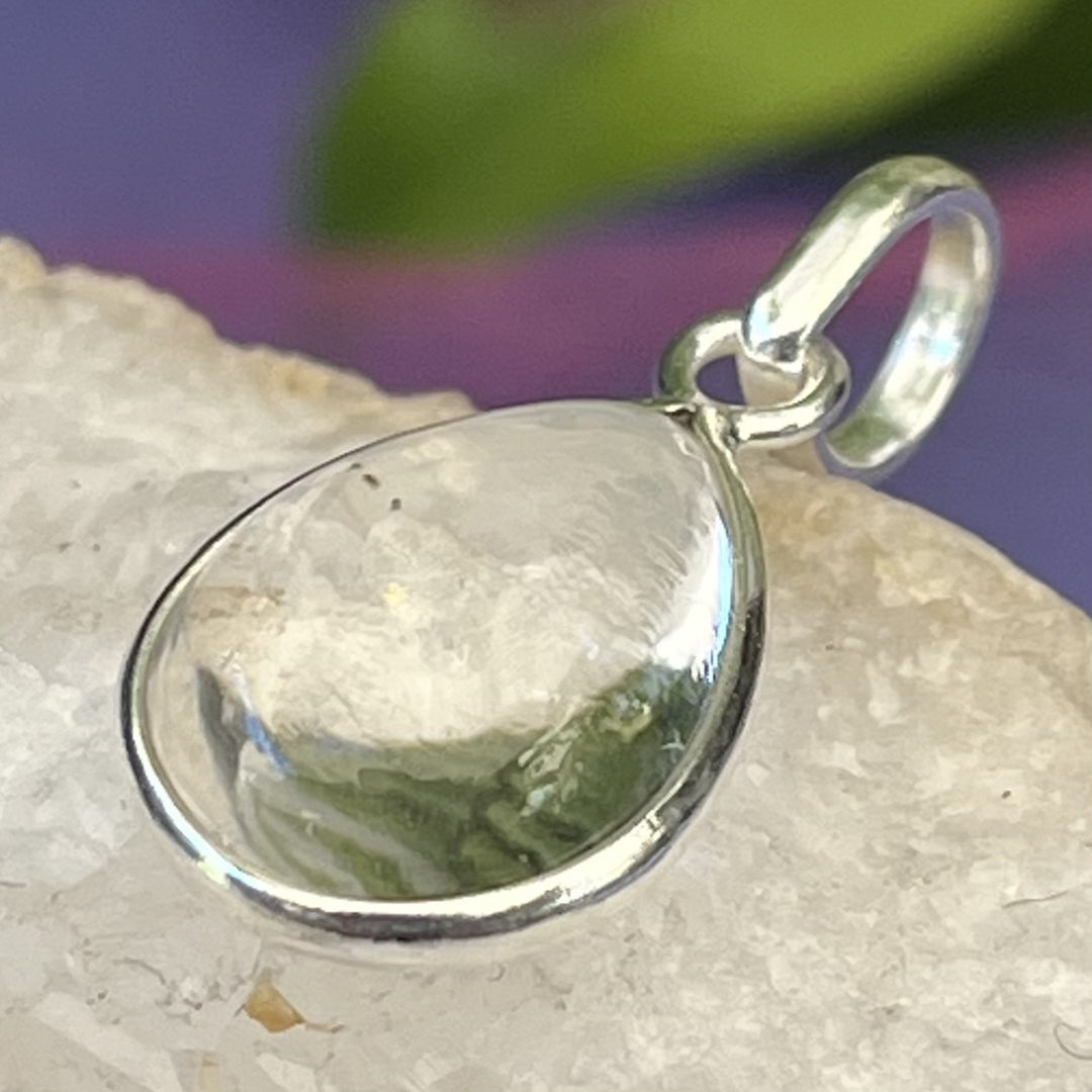 Pendant Clear Quartz Teardrop 2.5 cm