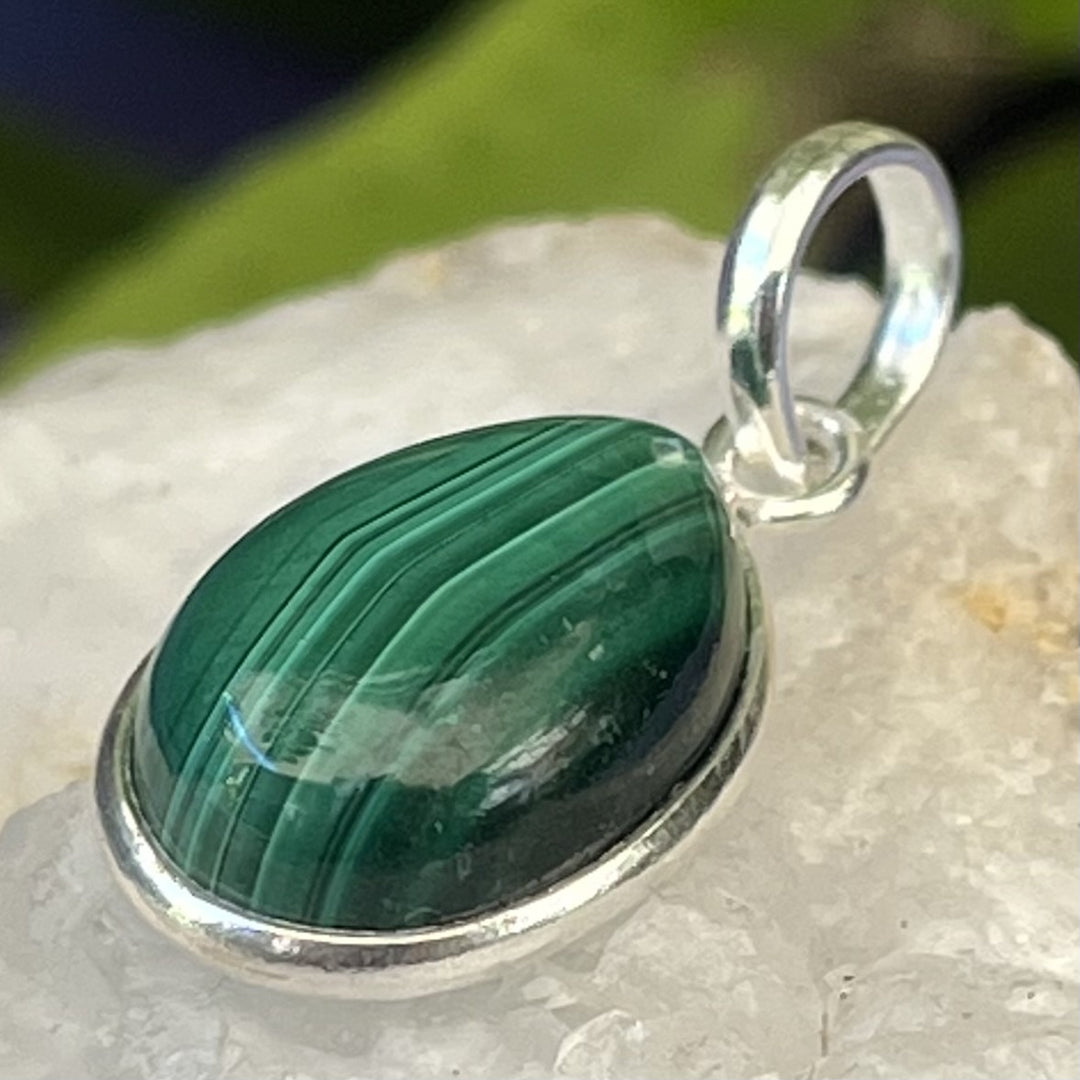 Pendant Malachite Teardrop 2.5 cm