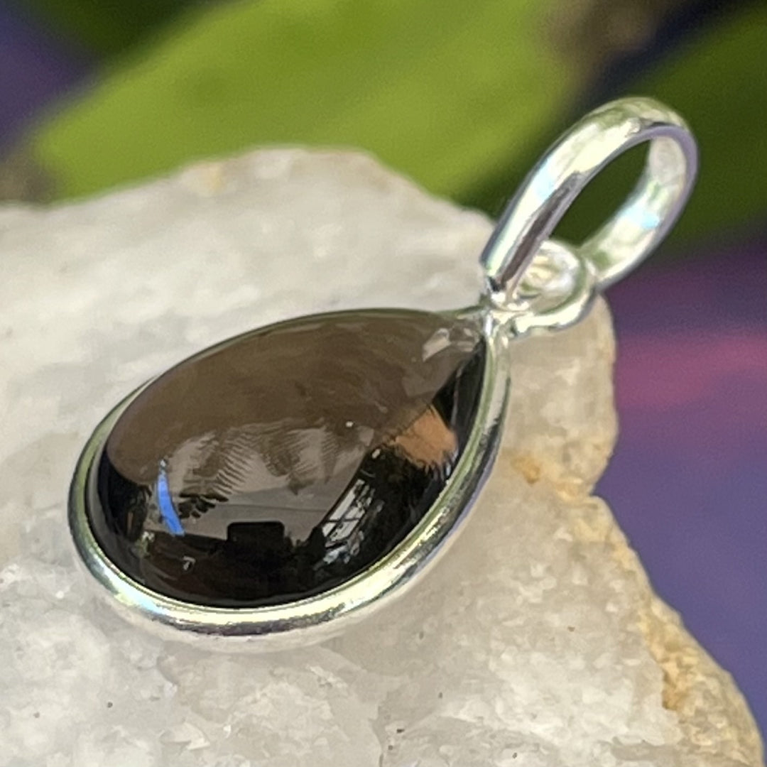 Pendant Smokey Quartz Teardrop 2.5 cm