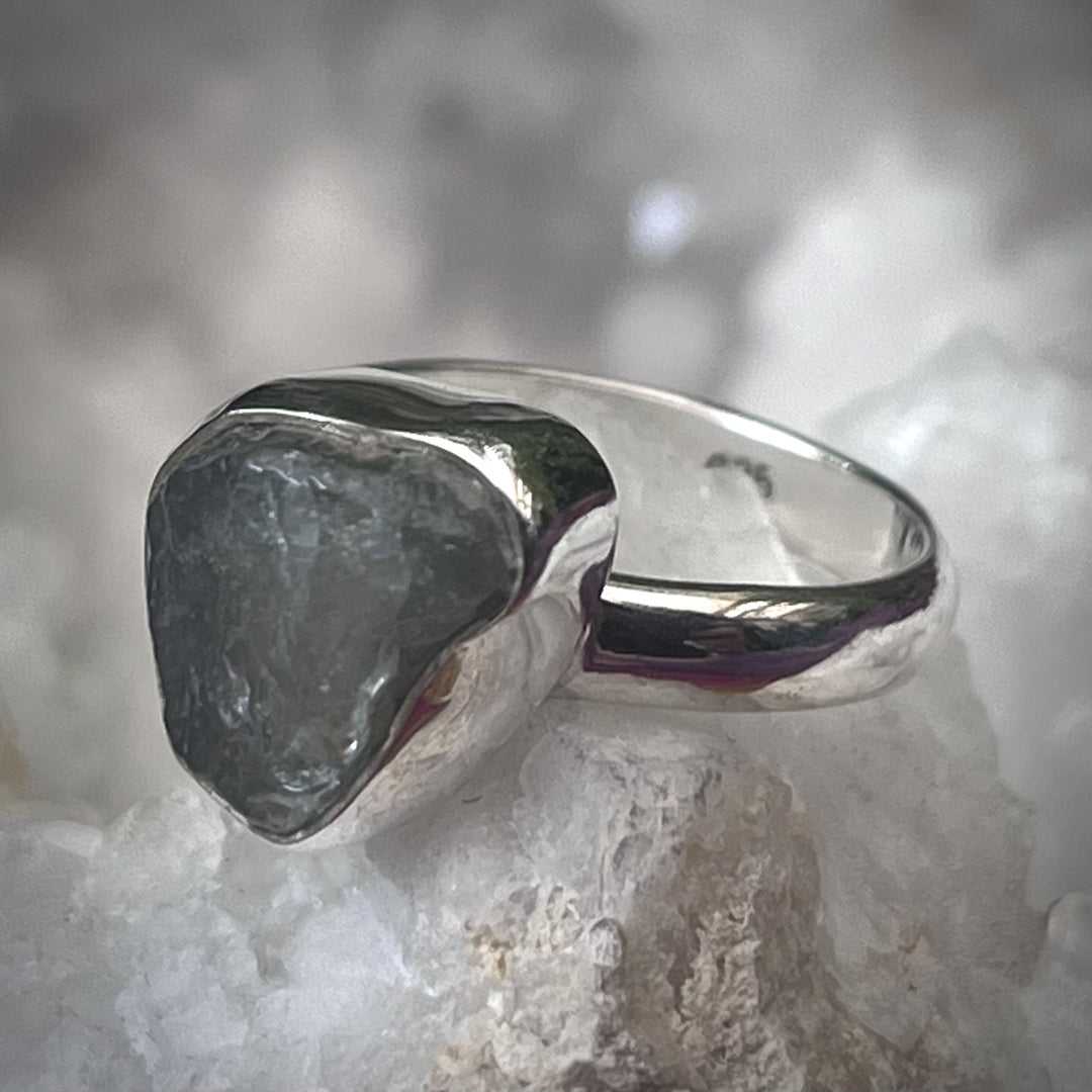 Ring Labradorite Raw  S/S