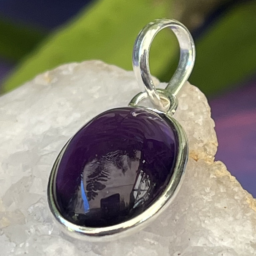 Pendant Amethyst Oval 2.5 cm