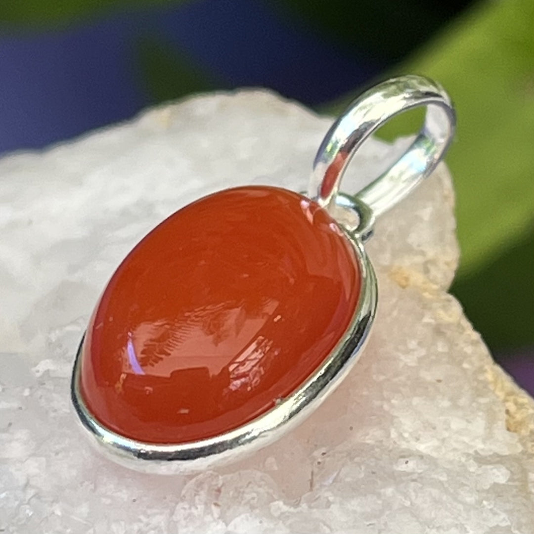 Pendant Carnelian Oval 2.5 cm