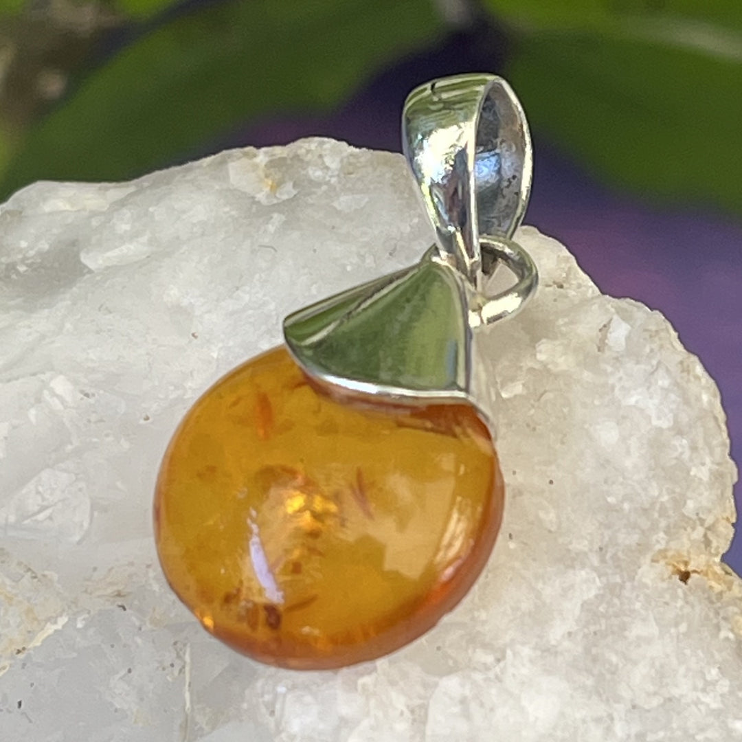 Pendant Amber Teardrop 2.50 cm