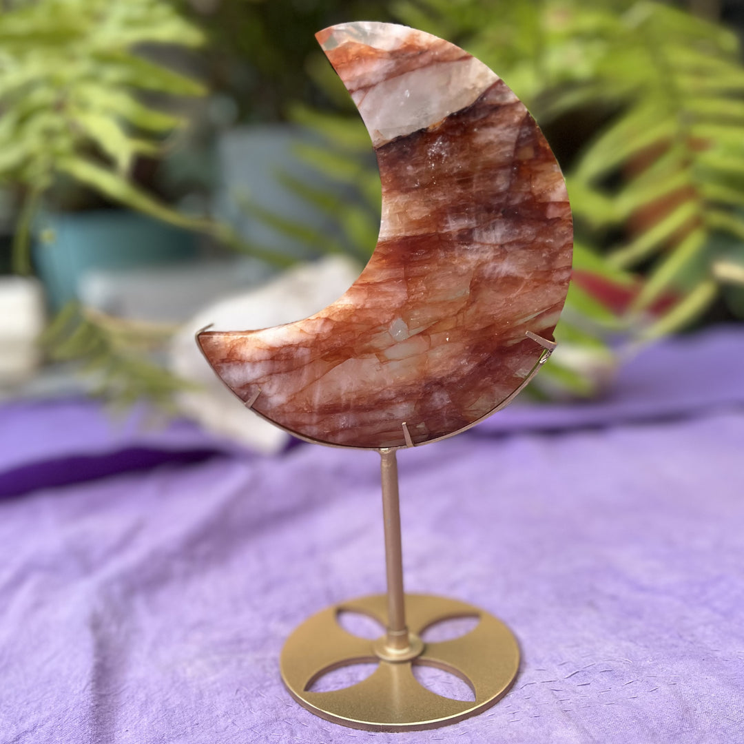 Moon Fire Quartz on Stand XL - Instore Only | Carpe Diem With Remi