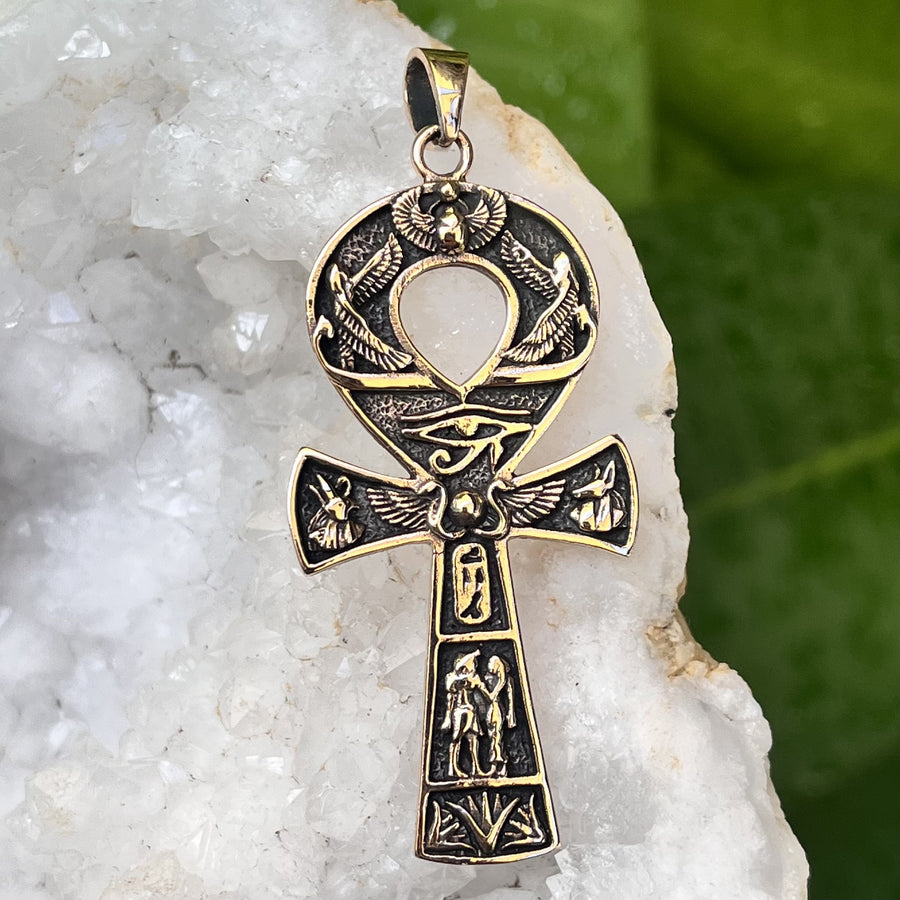 Pendant Bronze Ankh 6.0 cm | Carpe Diem With Remi