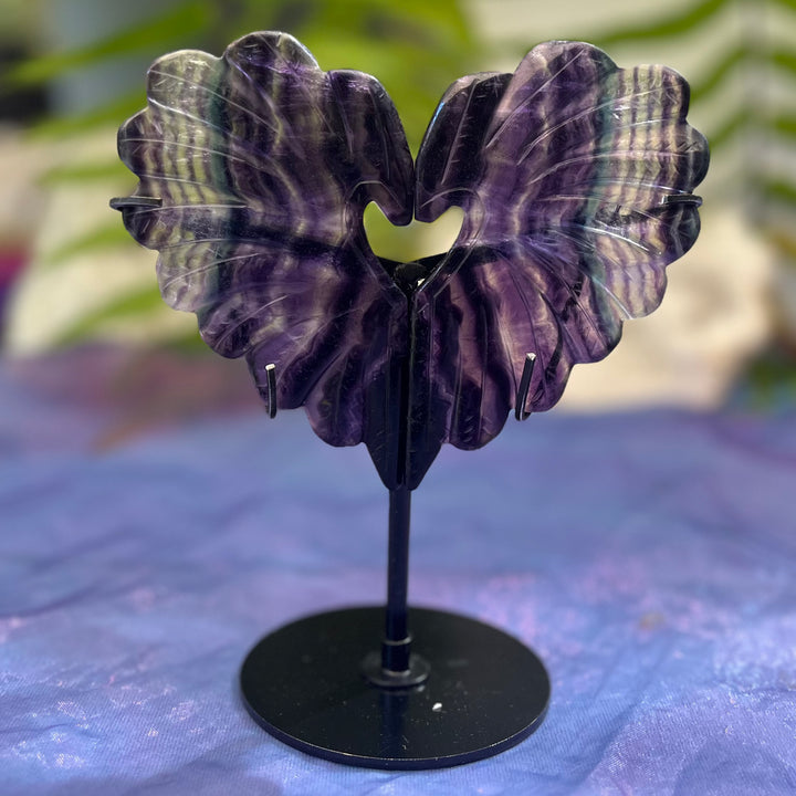Winged Heart Fluorite on Stand | Carpe Diem With Remi