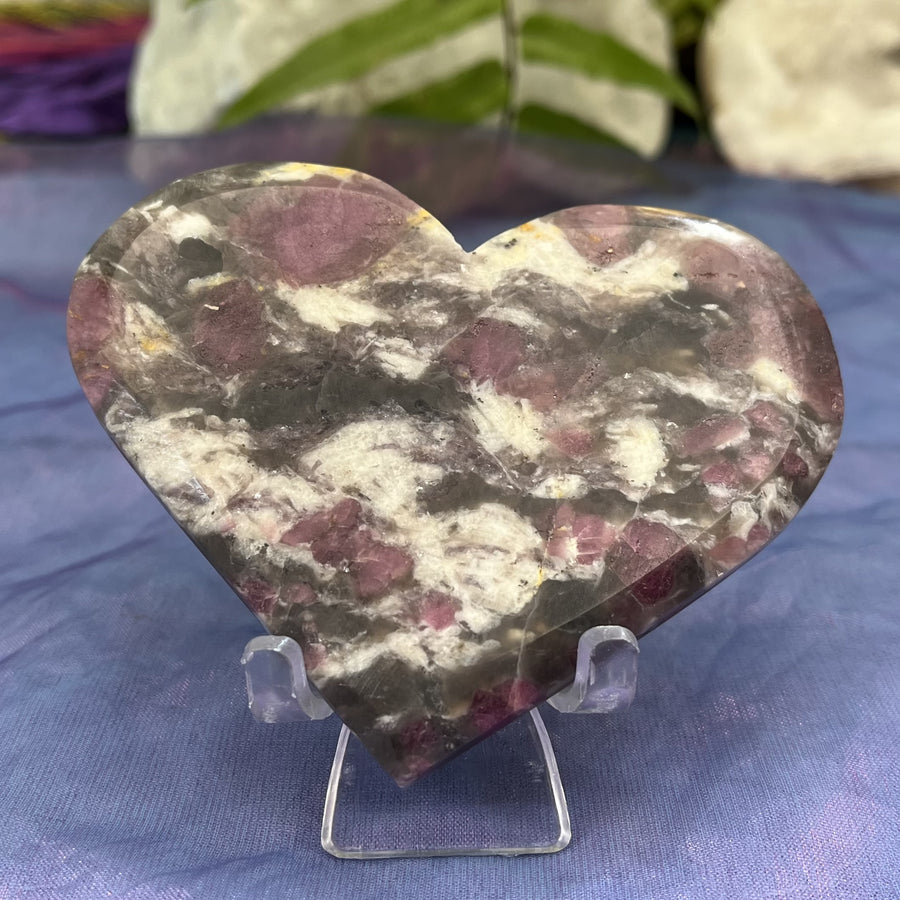 Heart Pink Tourmaline on Stand | Carpe Diem With Remi