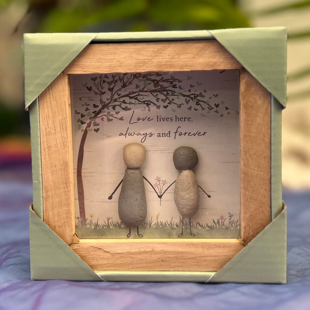 Plaque Stone People 12 cm | Carpe Diem With Remi