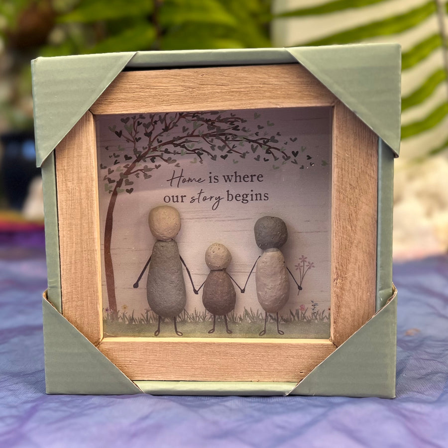 Plaque Stone People 12 cm | Carpe Diem With Remi